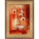 Orchid Composition (Fabrice de Villeneuve), 17 см х 22 см 2010 г ; Упаковка: Багетная рама, целлофановая упаковка инфо 11263o.