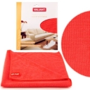 Салфетка из микрофибры, цвет: красный, 50 см х 50 см Серия: Clean house инфо 11770o.